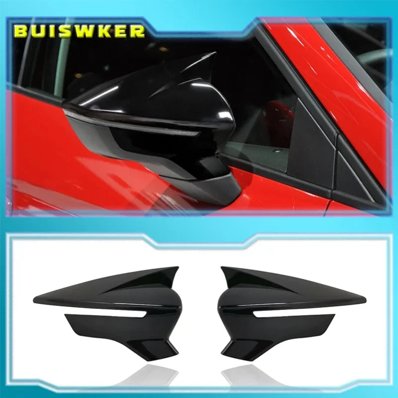Zijspiegelkappen Achteruitkijkspiegel Hoes Koolstofvezel Patroon Voor Stoel Leon Mk3 5f St Fr Cupra Ibiza Mk5 Arona Kj7 2017-2020