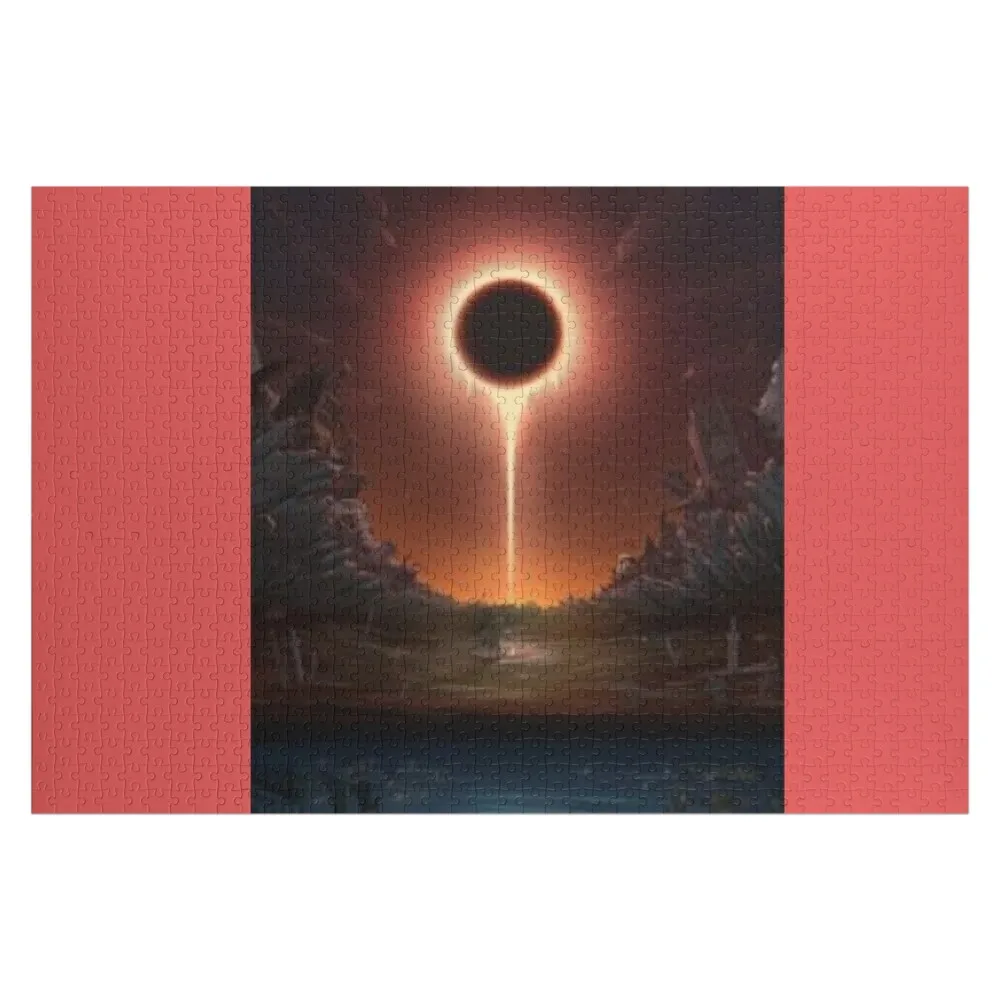 

amazing lunar eclipse. Jigsaw Puzzle Personalized Gift Personalized Name Custom Wooden Gift Anime Puzzle
