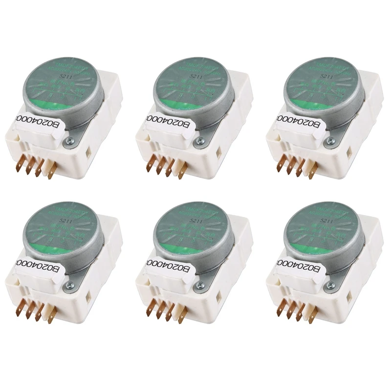 

6X Mechanical Defrosting Timer For Refrigerator Parts TMDF704ED1 Refrigerator Defrosting Timer