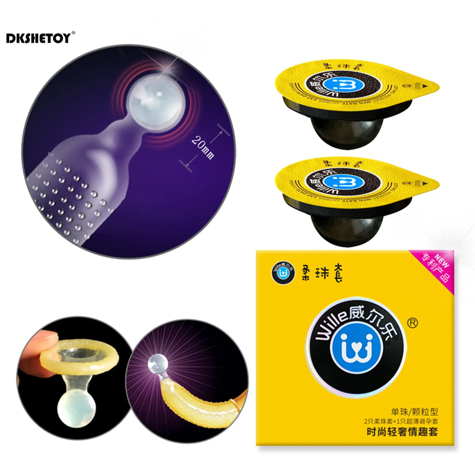 condom with pin ball for men delay ejaculation big Particle G Spot Condom for penis Extended Pleasure orgasm Sleeve for penis