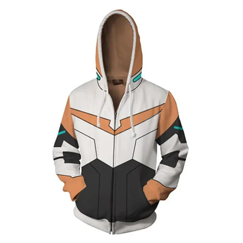 Felpe con cappuccio Anime Voltron Defender of the Universe Beast King GoLion Giacca cosplay con cappuccio Felpa con cerniera Cappotto unisex