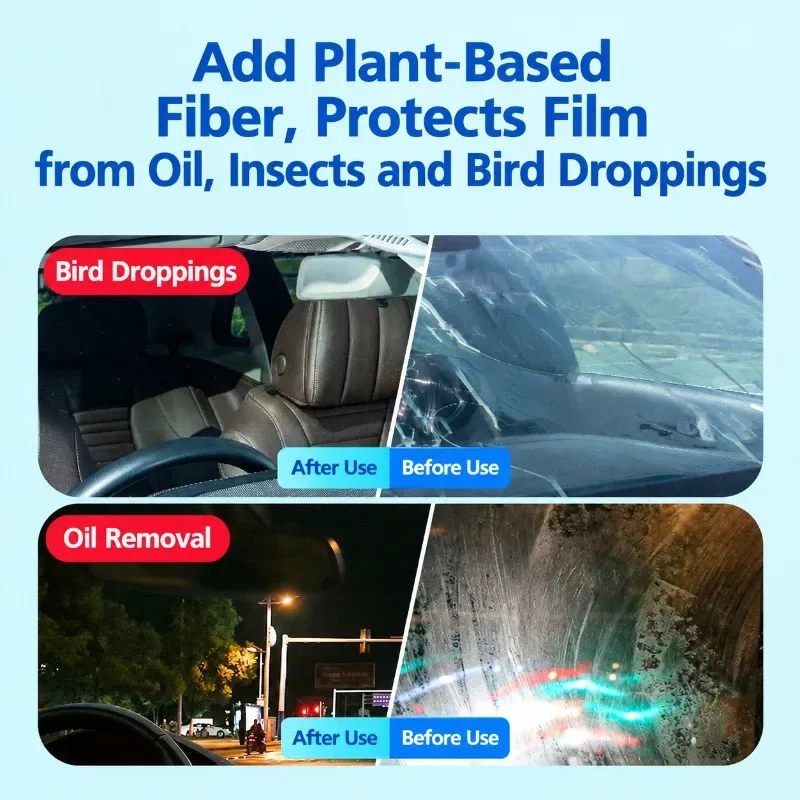 Car Window Glass Oil Film Remover Strong Windshield Cleaning Agent for Automotive Oil Stain Water Spots Dirt