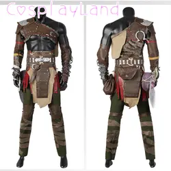 War Kratos Cosplay Costume Game God of War: Ragnarok Kratos Suit Halloween Superhero Costume Men Outfit Full Set Accessories