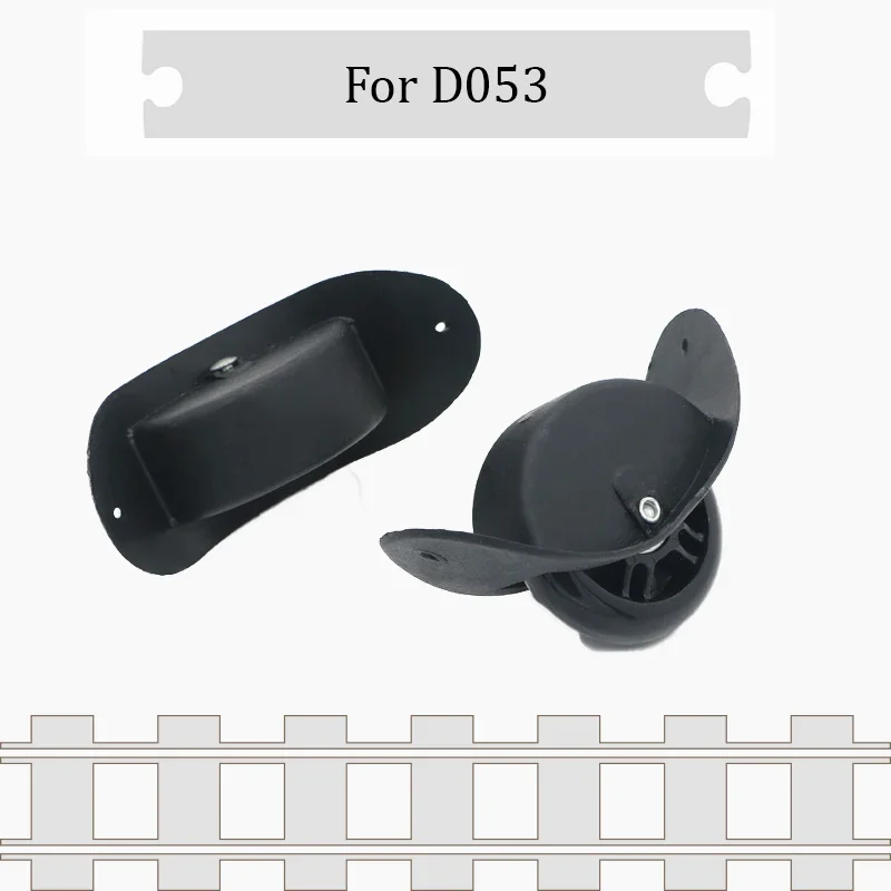 For D053  Unidirectional Castor  Luggage Corner Wheel Straight-running Roller  Durable Luggage Front Wheel Replacement Part