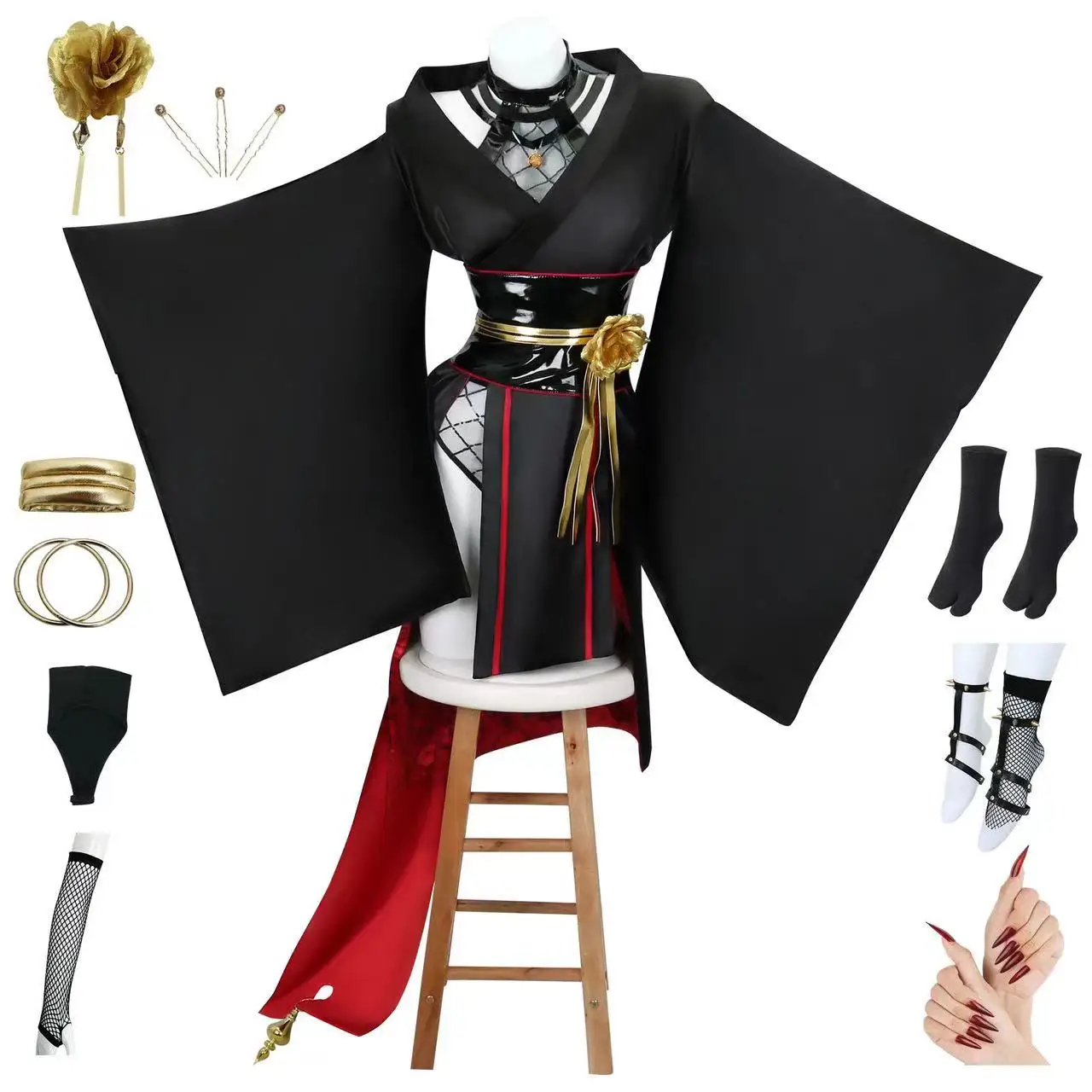 Ninja Cosplay Fantasias Para Mulheres, Conjunto Completo, Anime, Espião, Jogar, Casa, Enorme, Ninja