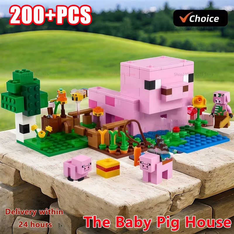 Juego de bloques de construcción de casa de cerdito de juguete Creative World Series 21268, regalo educativo perfecto para niños y entusiastas del construcción de bloques