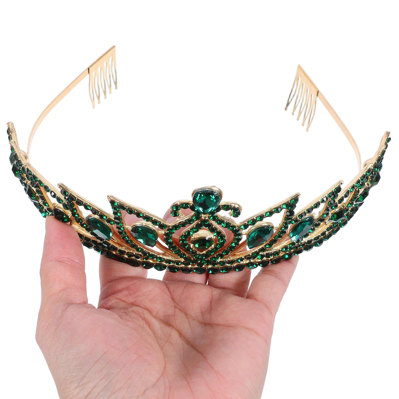 

Crystal Crown Tiara Birthday Adult Woman Circle Bridal Headpiece Crowns Little Girl Princess Accessories Rhinestone Zinc Alloy