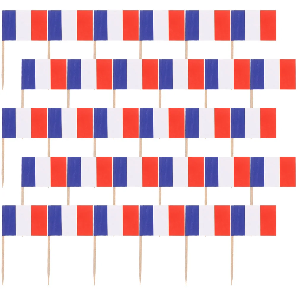 

200 Pcs Cake Card Insert Toothpick Flag Toppers Birthday Decorations Flags Mini Cupcake Cheese