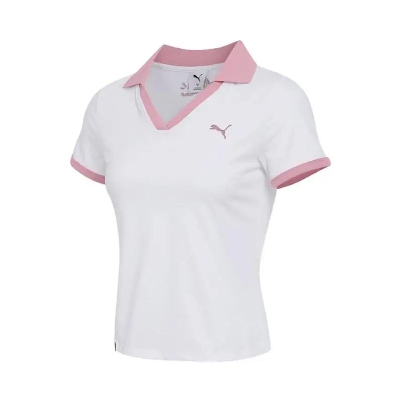 

Puma Women's - ALL IN GOOD TIME SS POLO W LATE ADD - Puma White Short T-shirt 69277402