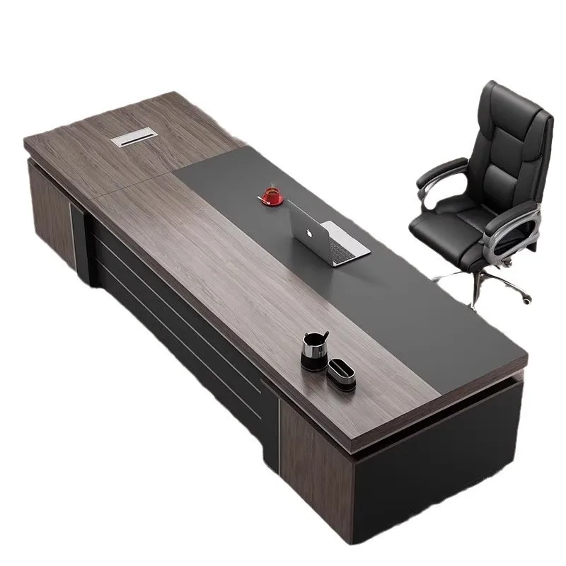 

Boss's is simple modern president's and chair combination cabinet large class manager supervisor's office furniture is bilateral