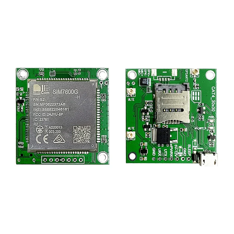 In stock SIM7600G-H 4G Single-row pin Core Board Development SIMCOM 4G LTE CAT4+GNSS Module Global band Modem with Antenna