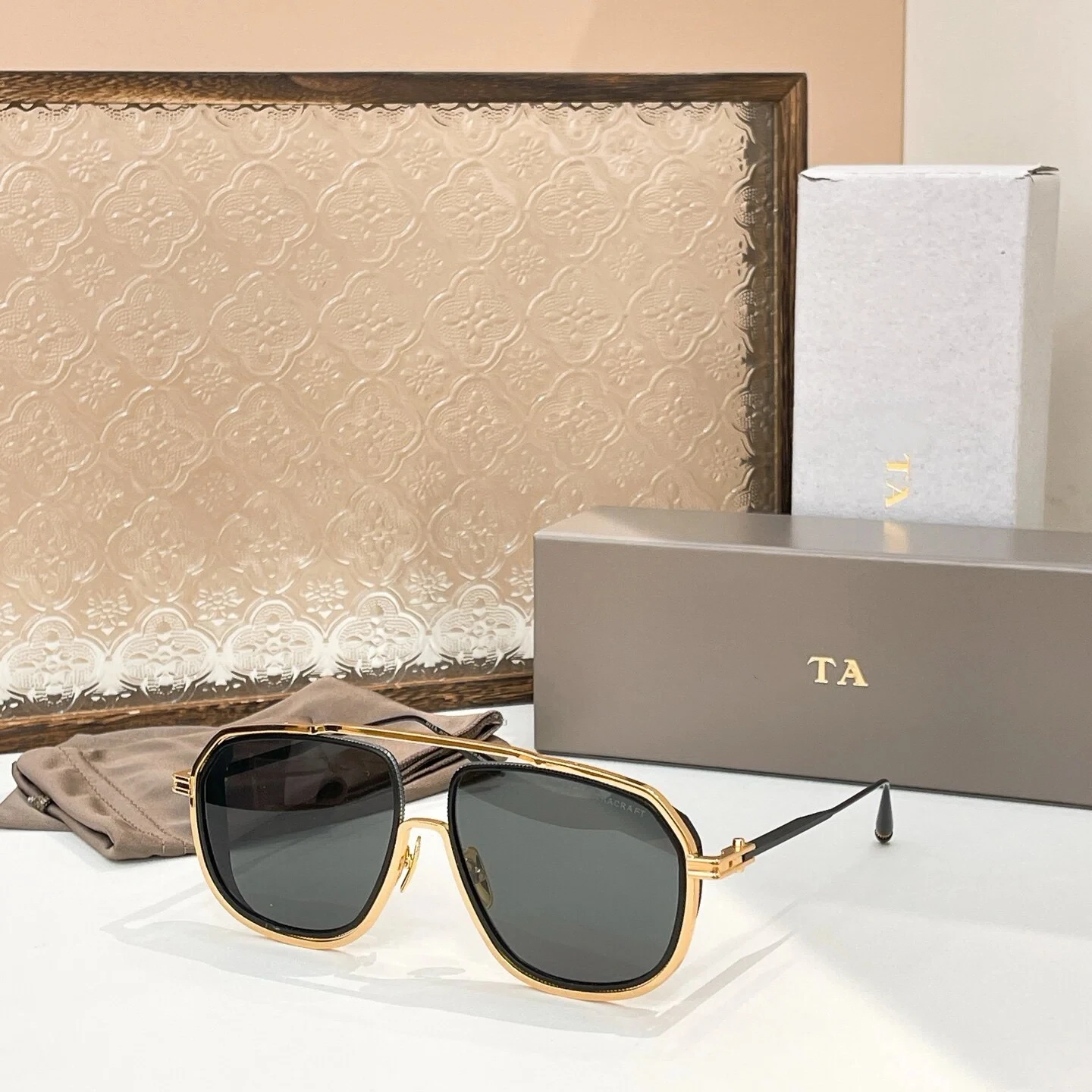 

New For DIYTA DT INTRACRAFT DTS165-A Casual Fashion Womens Sunglasses Luxury Designer Alloy Frame Men's Sun Glasses With Box