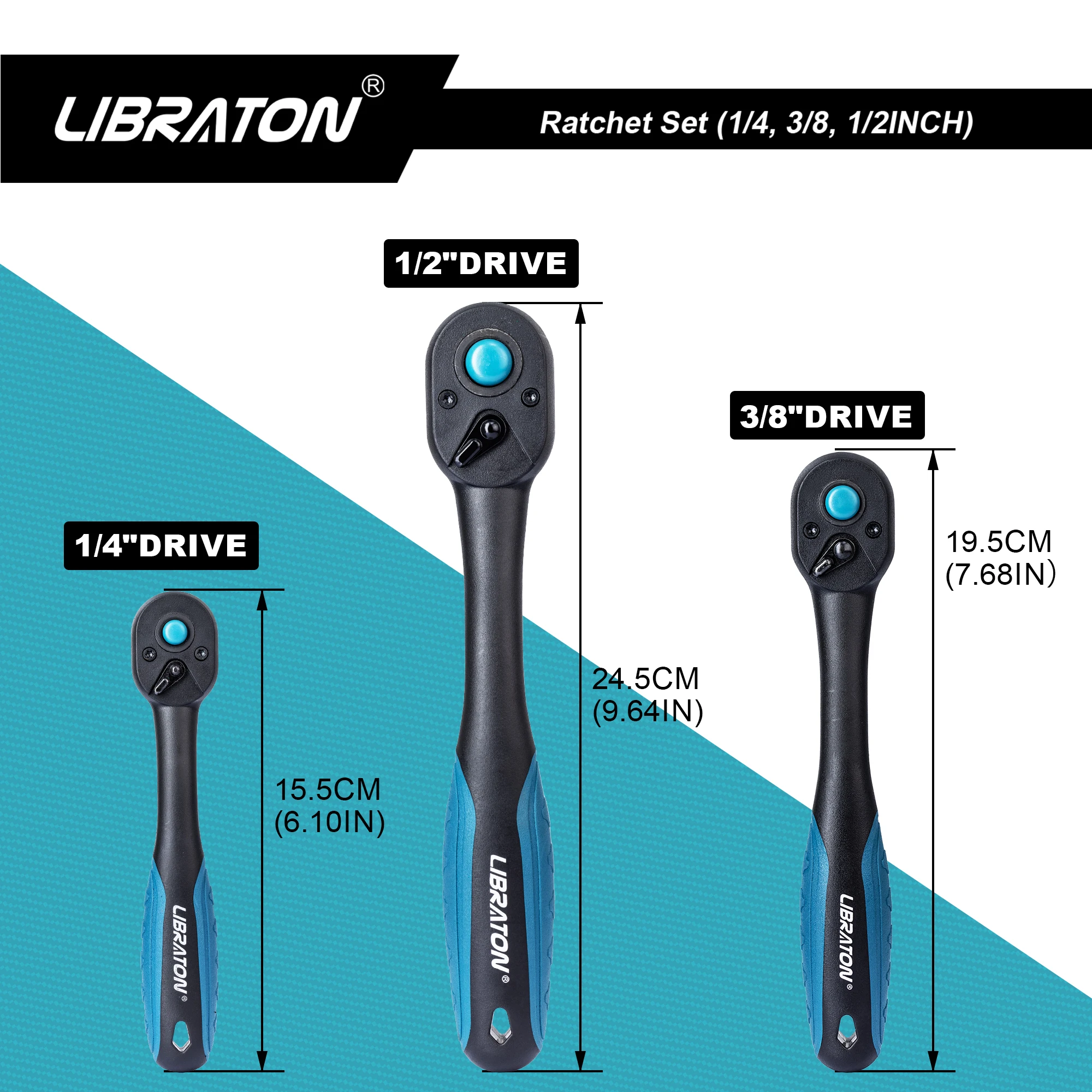 Libraton Ratchet Set, 1/4\