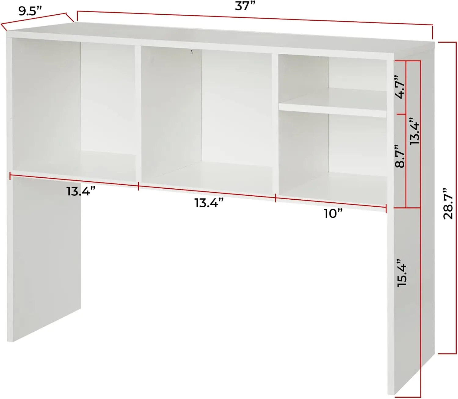 

The College Cube - Desk Bookshelf - White Color