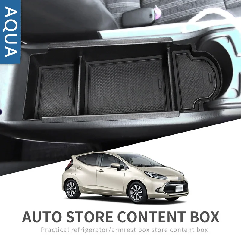 

Для Toyota 21 Prius подлокотник ящик для хранения AQUA центральный ящик управления украшение ящик для хранения аксессуары