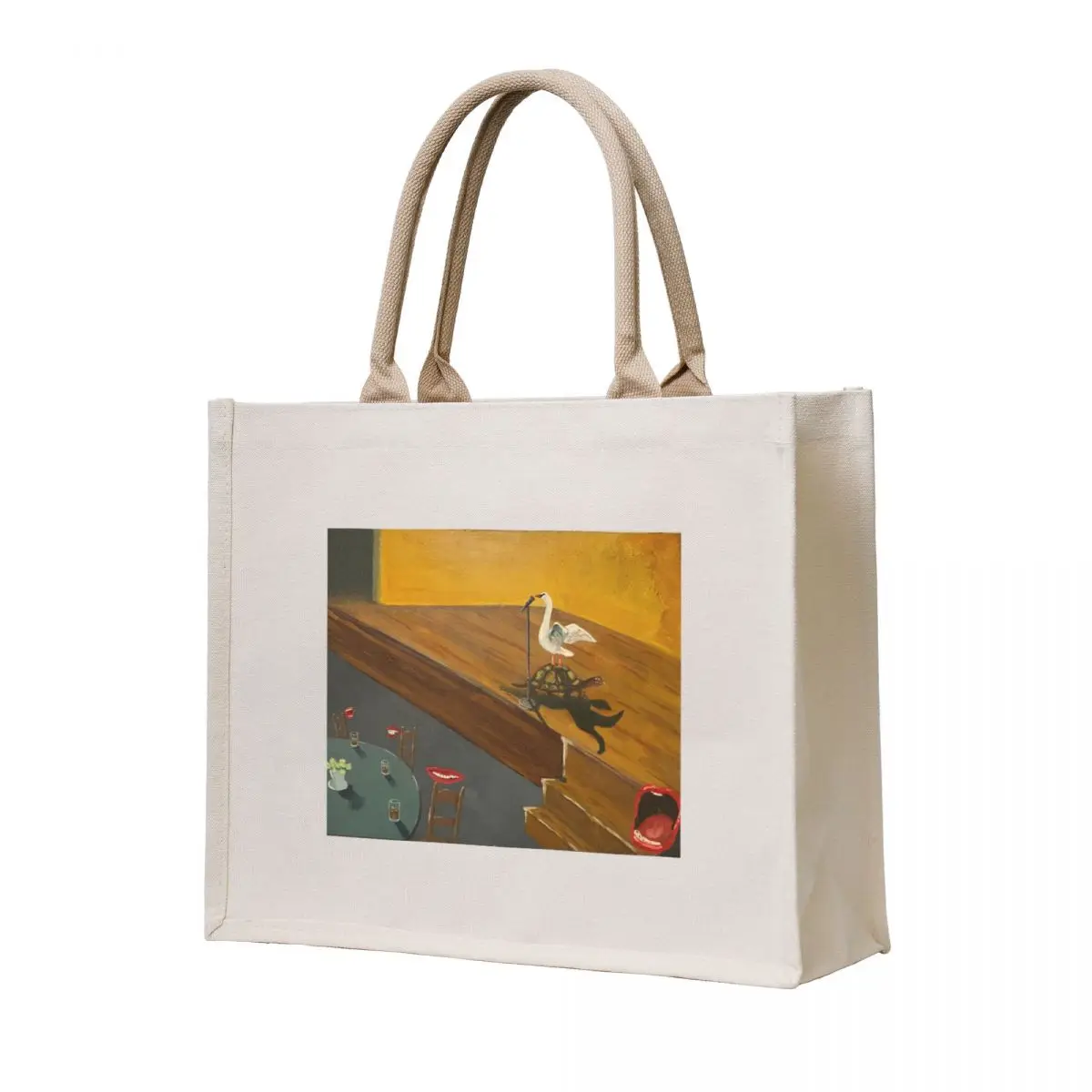 

A Swans Night Out Tote Bag tote bag screen shopper bags Lady bags cute tote bag