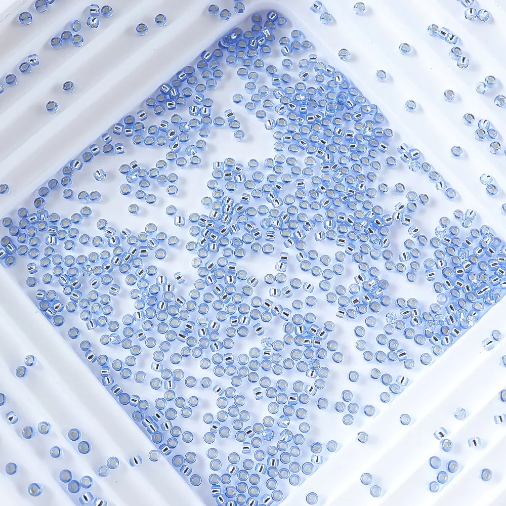 Aus Japan importiert, 15/0 TOHO 1,5 mm silberbeschichtete runde Perlen, Schmuckzubehör, 10 g, wird für Perlenstickereien und feines Perlenweben verwendet. – Detail 18