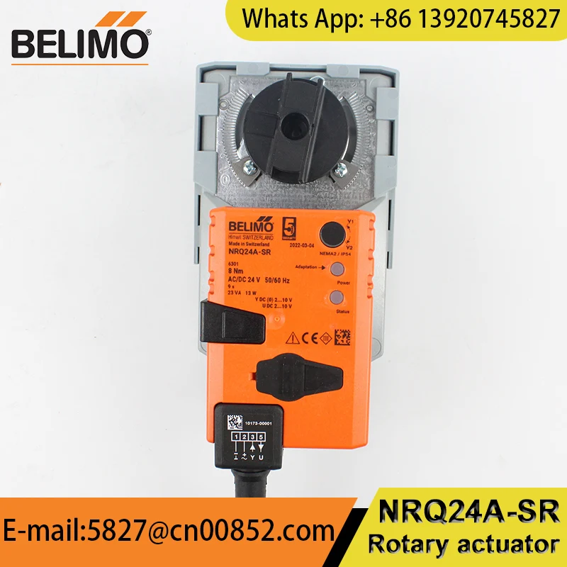 BELIMO 10NM AC24V DC24V NRQ24A-SR Rotary actuator for ball valves with integrated auxiliary switch