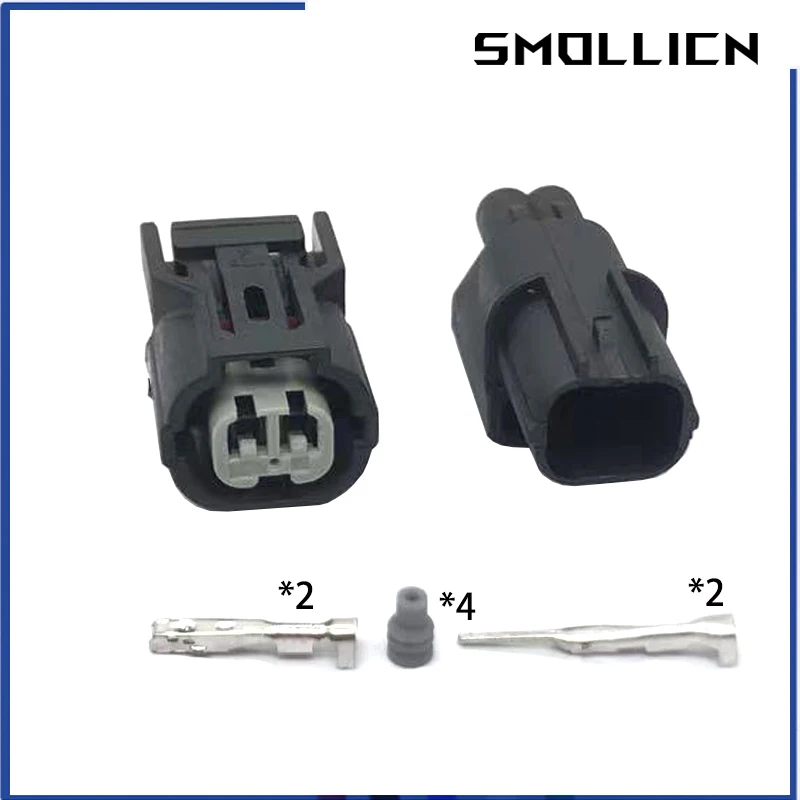 2 Sets 2 Pin Way HV 040 Male Female Auto Connector ABS Sensor Plug Press Switch Ignition Coil For Hondas 6189-7036 6189-6905