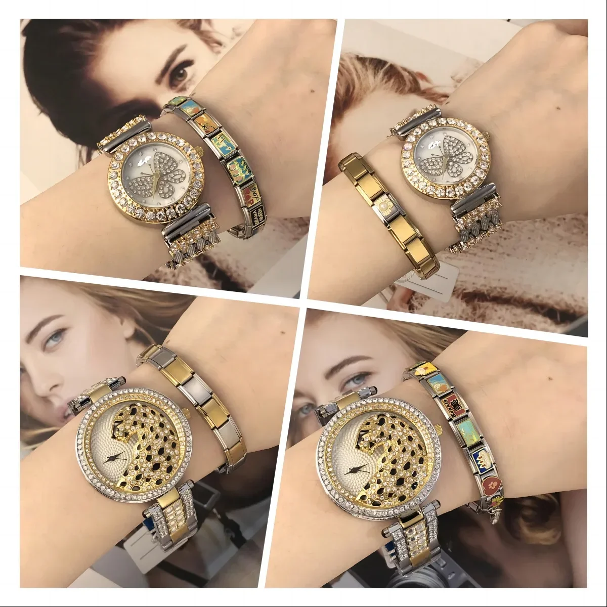 9mm Width Silver Gold Color Italian Charm Link for Women Men Chain Stainless Steel Bracelet on Hand DIY Making Jewelry Wholesale - Image 5