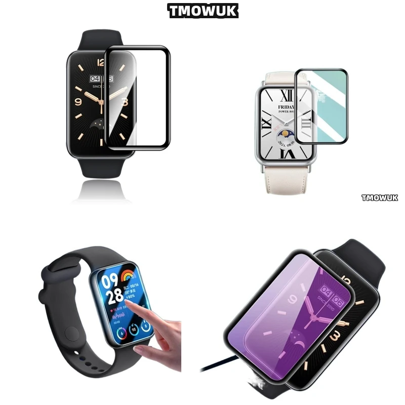 

For Xiaomi Band 4 - 10 Pro PMMA Anti - Scratch Screen Protector Film Flexible Soft Full Cover 3D Curved