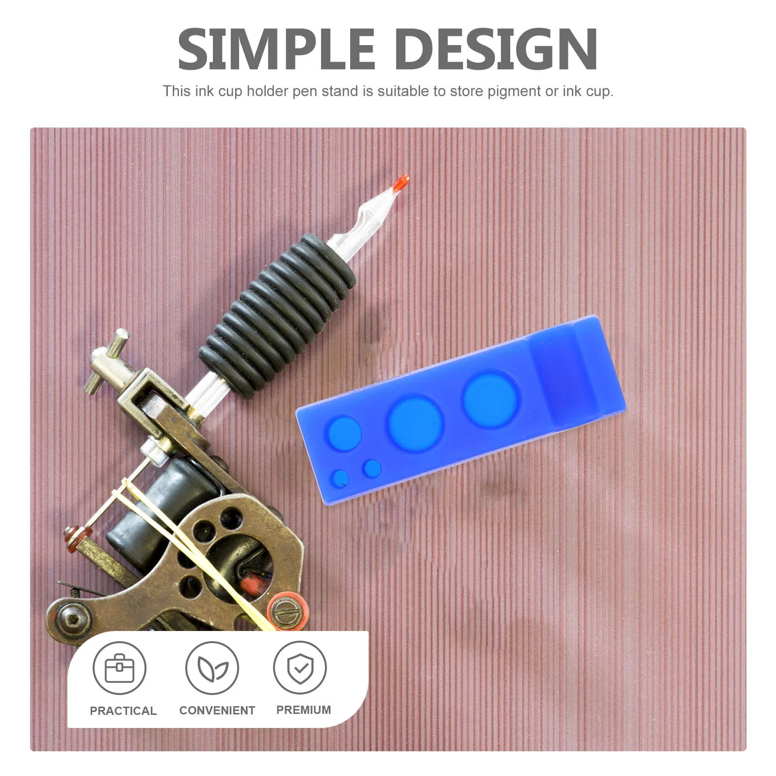 

Tattoo Pigment Ink Cup Holder Silicone Stand For Tattooing Supplies Storage Rack Color Display Pen Organizer Portable Ink Caps