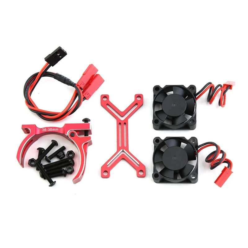 Best-540 550 3650 3660 3670 ventilador de refrigeración del disipador de calor del Motor 36-38Mm Motor para 1/8 1/10 RC coche Axial SCX10 Traxxas TRX4 Tamiya
