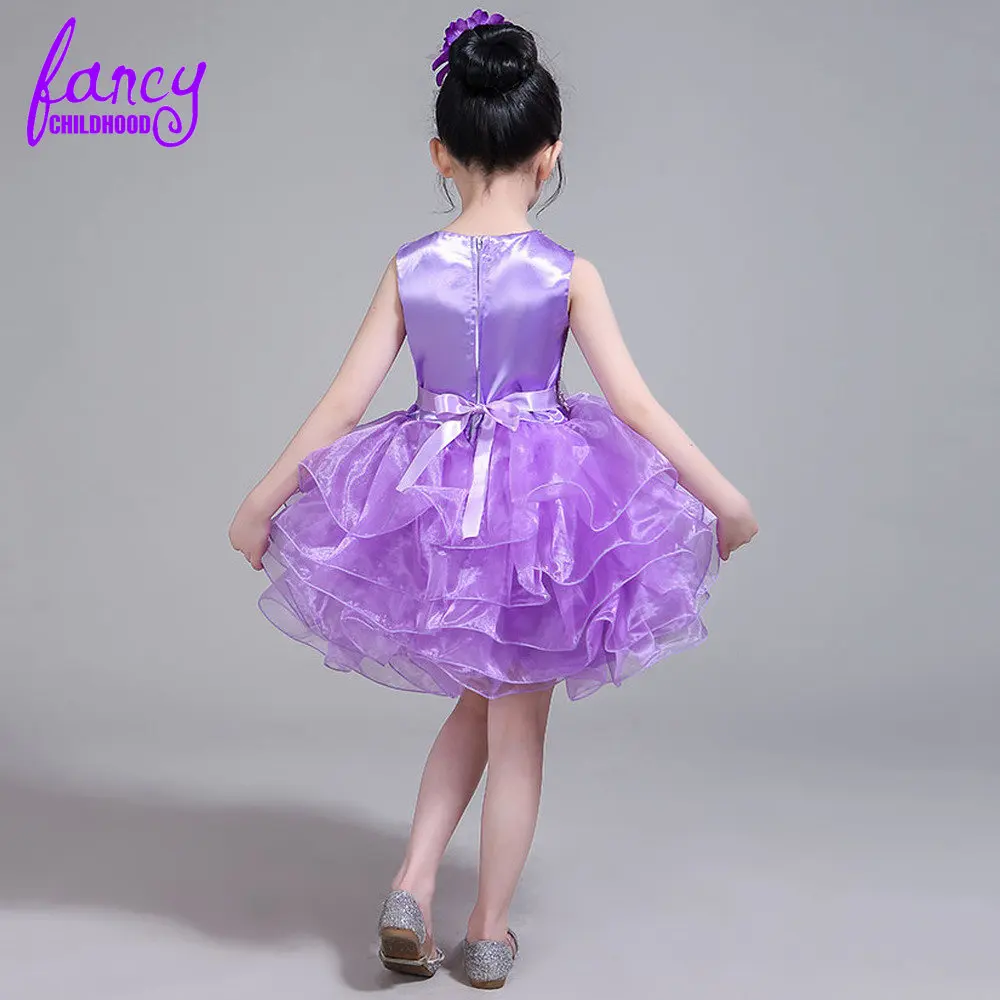 Chinese Store Layers Prom Dresses Toddler Glitz Pageant Gowns Children Dancewear Clothing Kids Party Dresses for Girls