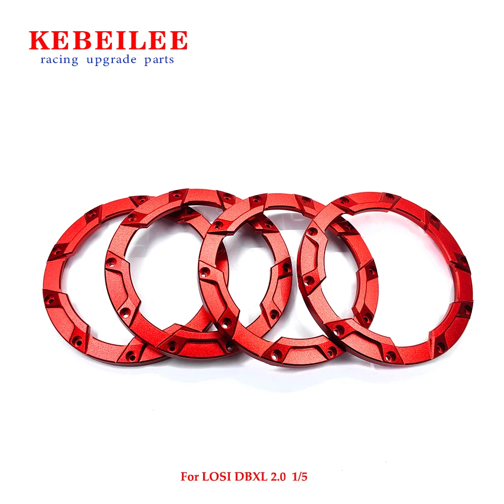 KEBEILEE CNC Aluminum outer beadlock ring For LOSI DBXL2.0 1:5 wheel 4pcs