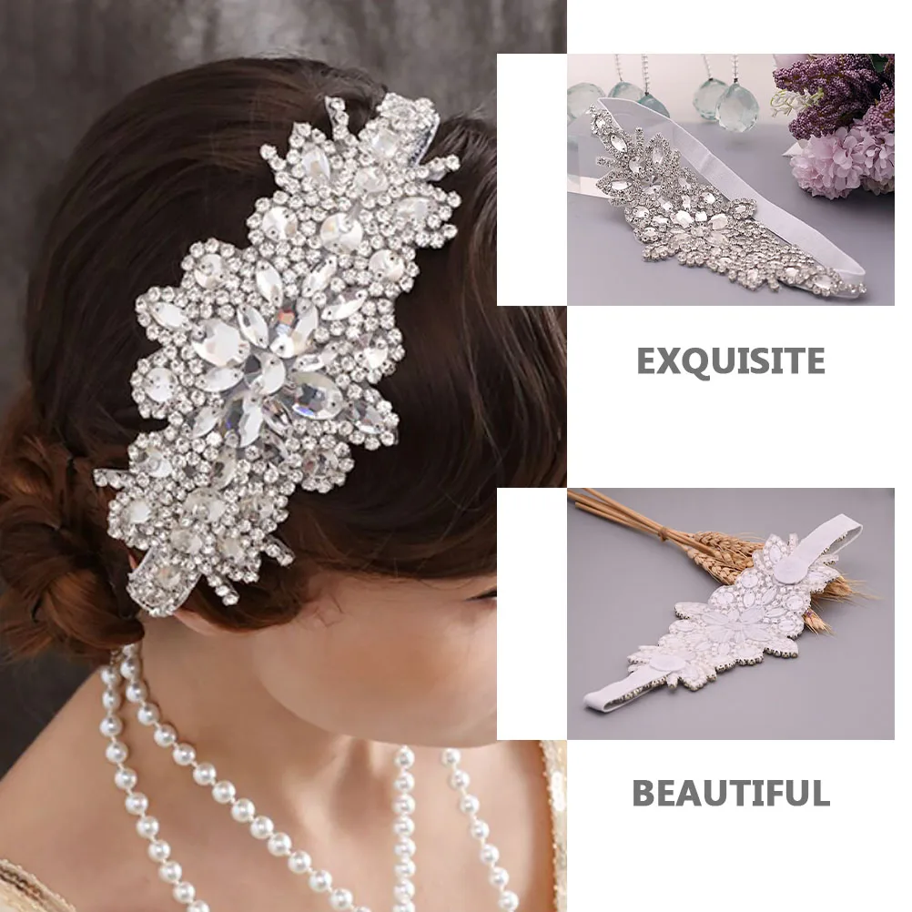 

1pc Rhinestone Bridal Headband Wedding Headband Hair Accessory For Bridal Headdress Hair Accessory Party Dance Tiara