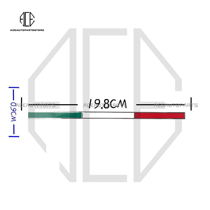 Italiaanse Vlag Badge Emblem Voor Ferrari 458 488 F8 SF90 F12 812 430 Achterkap Auto Sticker Side rok