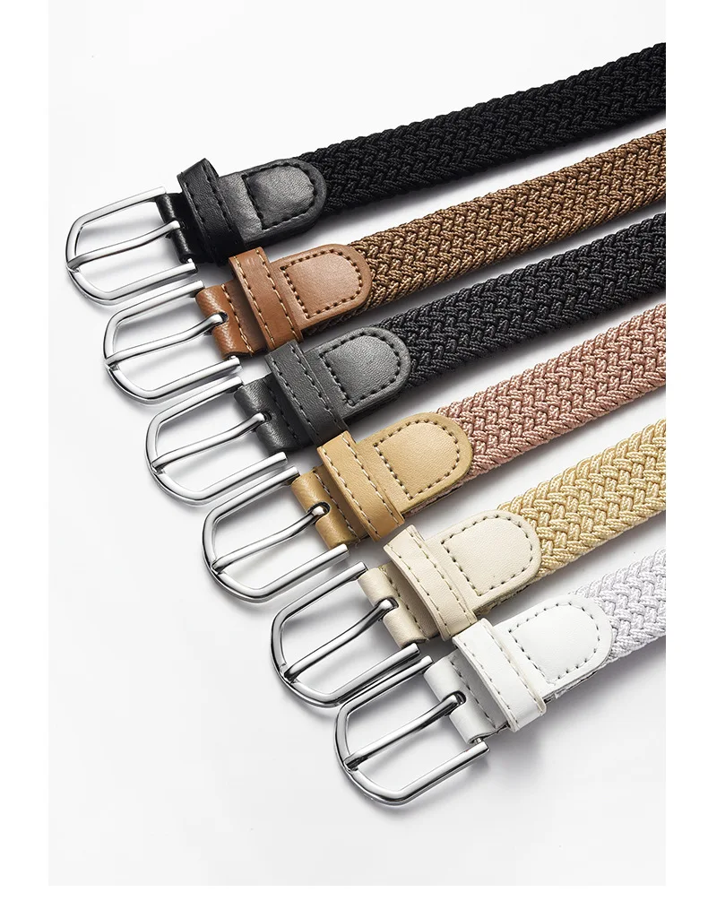 Modischer, elastischer, geflochtener Damengürtel im koreanischen Stil, robustes, geflochtenes Design, vielseitiger dekorativer Gürtel für Studenten, Unisex – Detail 19