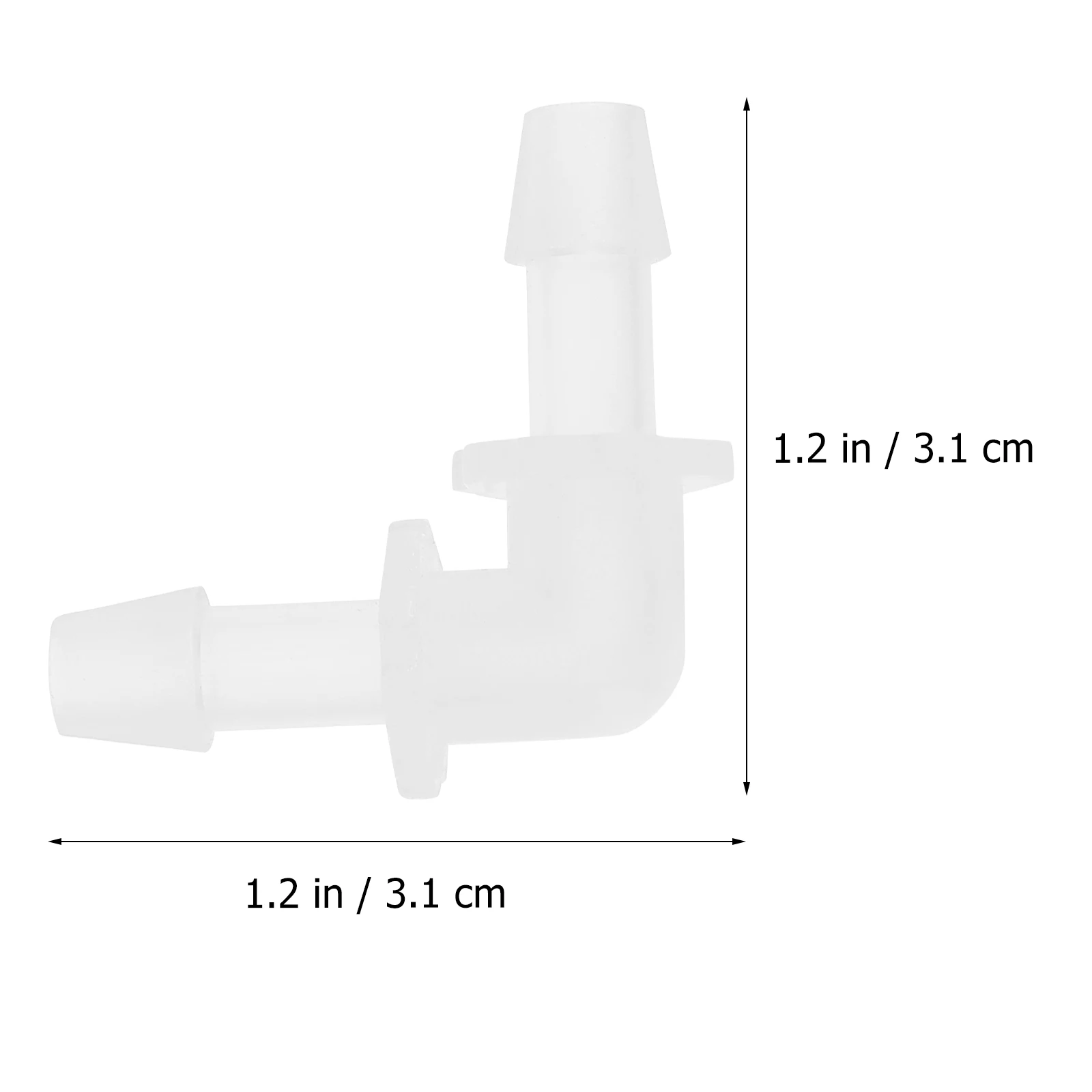 

10 pcs 90 Degree Pp Elbows Plastic Connectors Durable Leakproof Compact For Water Gas Pipes Barbed Joint L Fittings
