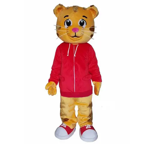 Daniel Tiger Mascot Costume Tiger Bear Role Play Carnival Tiger Fun Cartoon Doll Kung Fu Bear Performance Props Adult Size
