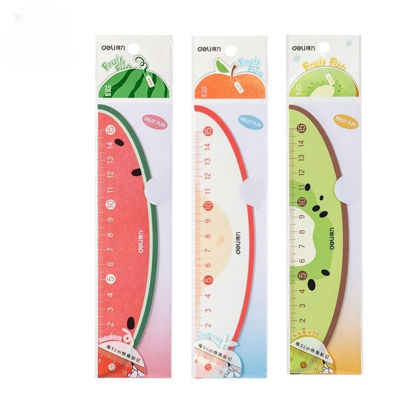 30pcs Pretty Stationery High Quality Fruit Rulers 15cm Cute School Supplies Kawaii Drafting Tools 15cm Fruit Ruler School Items