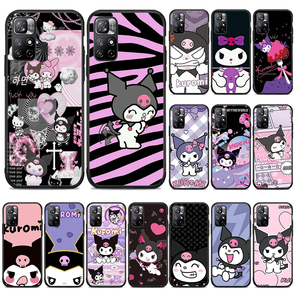 BW-31 KUROMI Soft Silicone Case For Samsung A50 M20 A51 A52 A70 A71 M51 M30 A40S M30S M21 M60S A31 A42 A33 A53