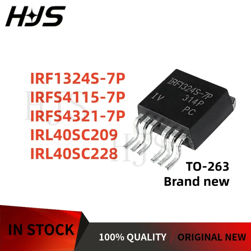 5PCS 100% New IRF1324S-7P IRFS4115-7P IRFS4321-7P IRL40SC228 IRL40SC209 TO-263 MOSFET Transistor
