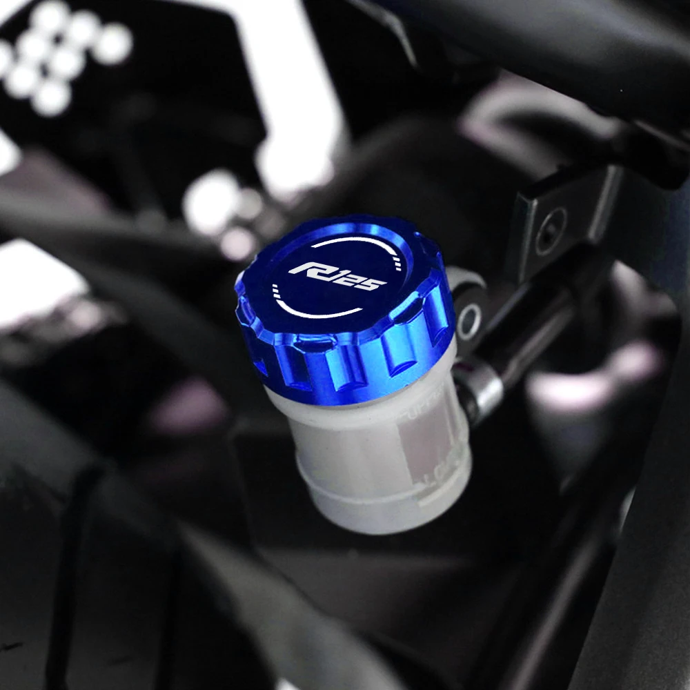 For YAMAHA YZFR125 YZF R125 2014-2022 2023 Motorcycle CNC Rear Brake Fluid Reservoir Cap Cylinder cover & Tire valve caps