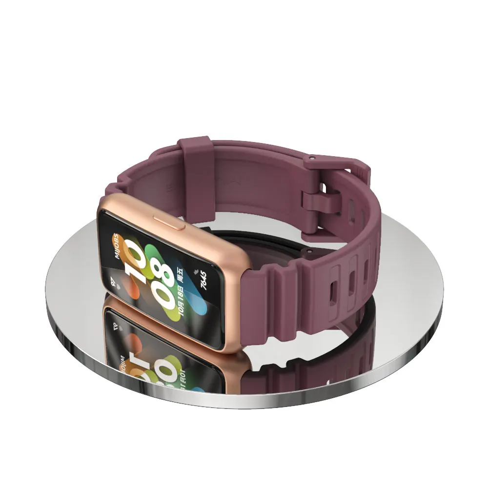 لهواوي باند 7 سوار سيليكون حزام لهواوي حزام (cor) ساعة 7 اكسسوارات الساعات الذكية استبدال حزام الساعات Correa