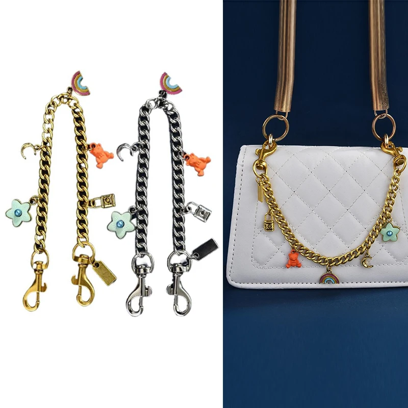 

Versatile Metal Purse Chain Strap For Women Trendy Handbag Shoulder Bag Pendant Chain Cute Bag Pendant Decoration Accessories