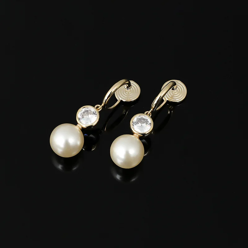 Versatile Earless Hole Round Bead Crystal Mosquito Coil Earclip Female Pendant Earnail Gift Hot Selling