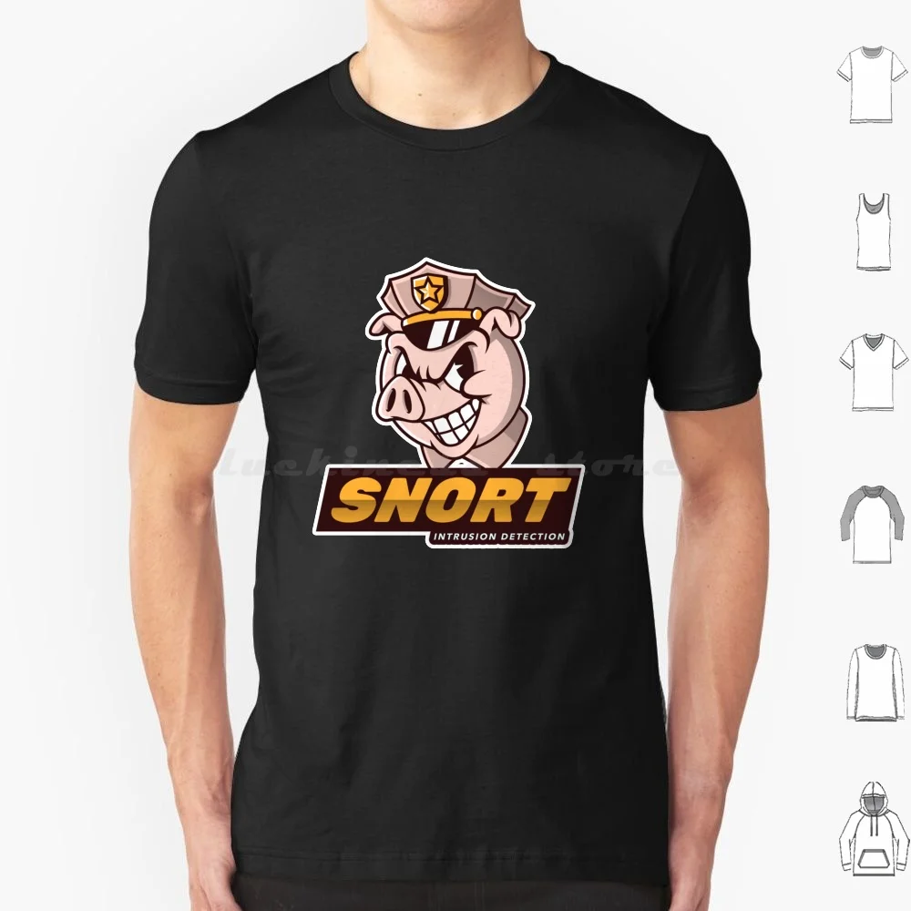 Snort-Intrusion Detection-Cyber Security T Shirt Cotton Men Women DIY Print Snort Intrusion Detection Hacker Linux Hacking Geek