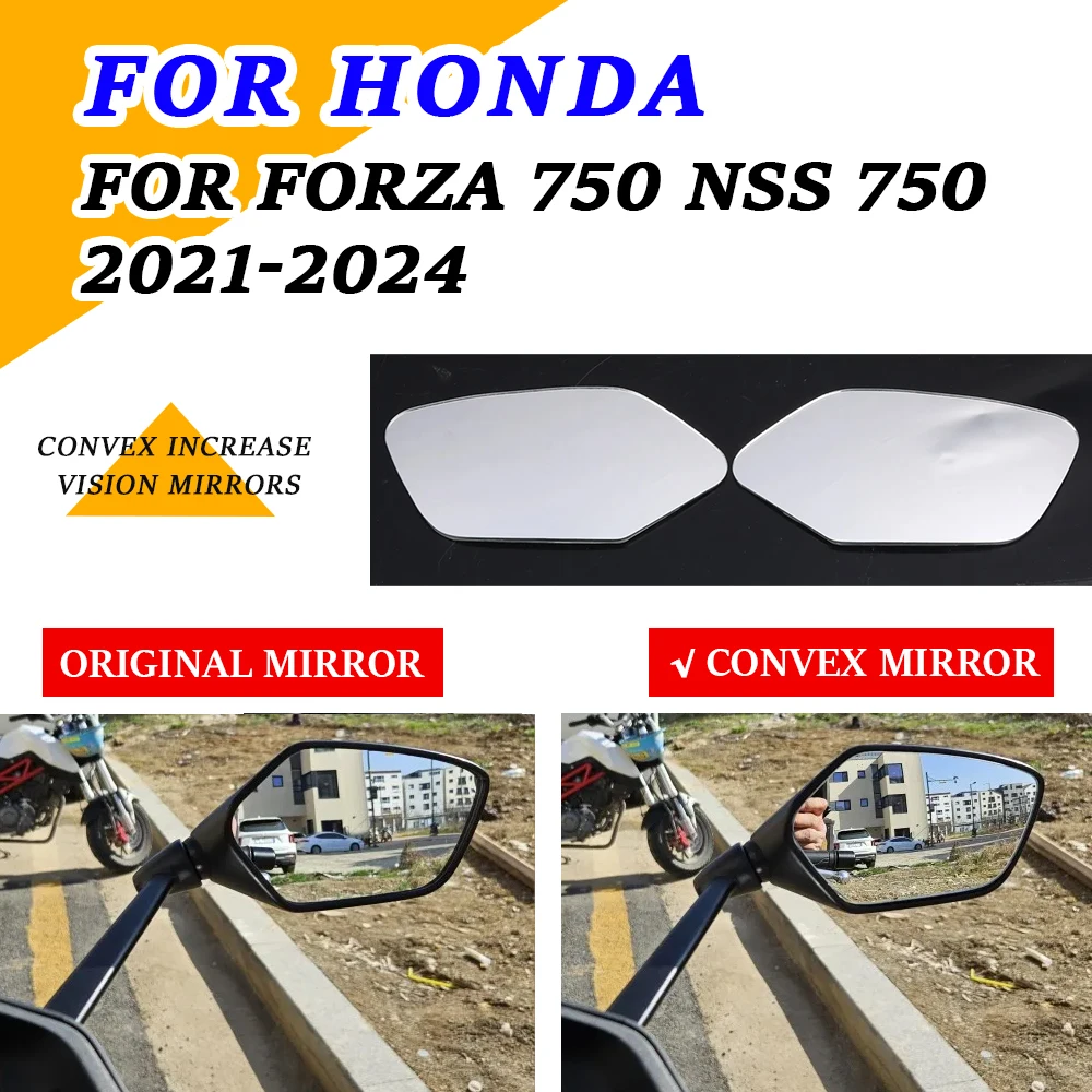 

Convex Mirror For HONDA Forza 750 Forza750 NSS 750 NSS750 2021 2022 2023 Accessories Increase Rearview Mirrors View Vision Lens
