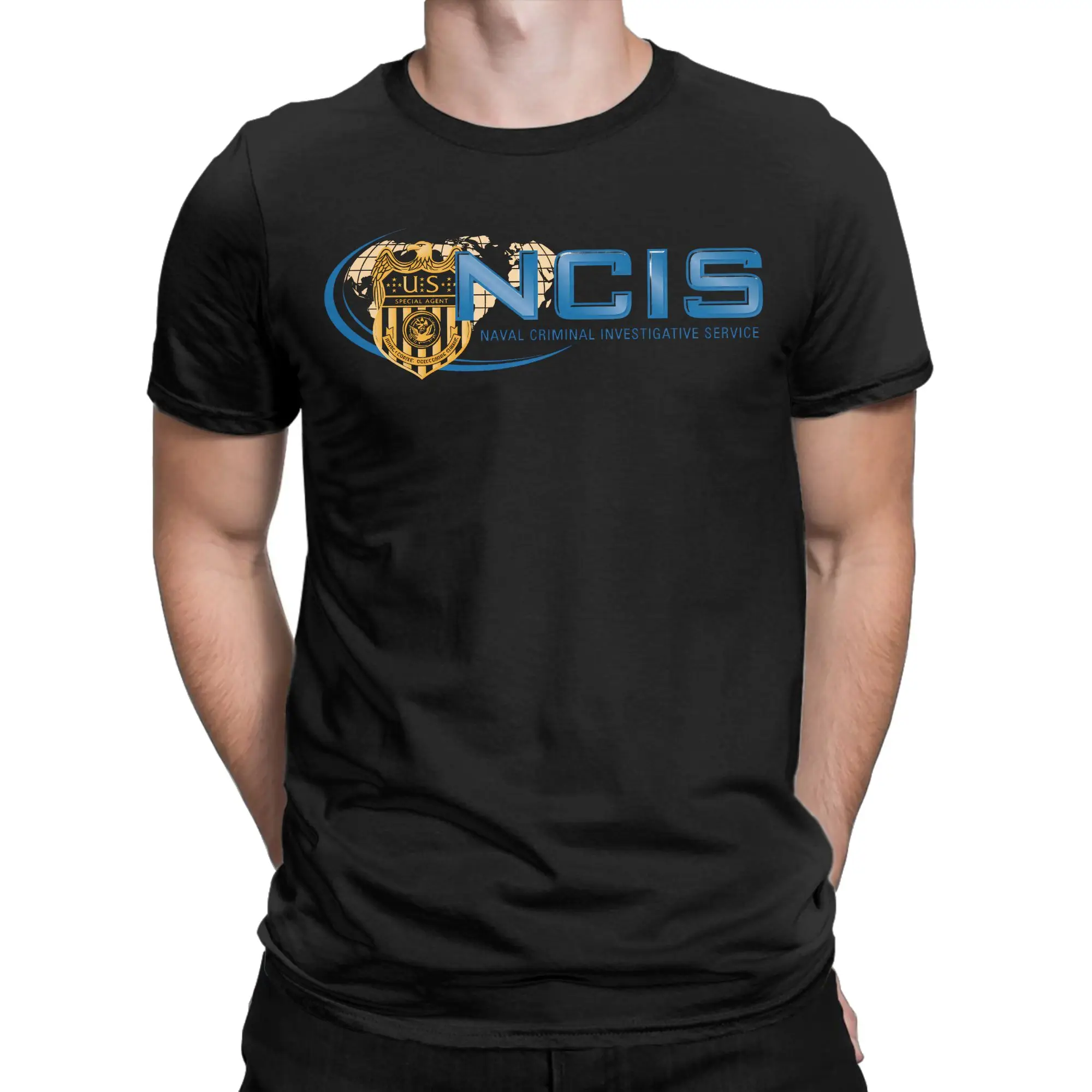 Harajuku T-Shirt NCIS Naval Criminal Investigative Service Cotton T-Shirts  Hip Hop Tee Shirt for Men Casual Short Sleeve Tees