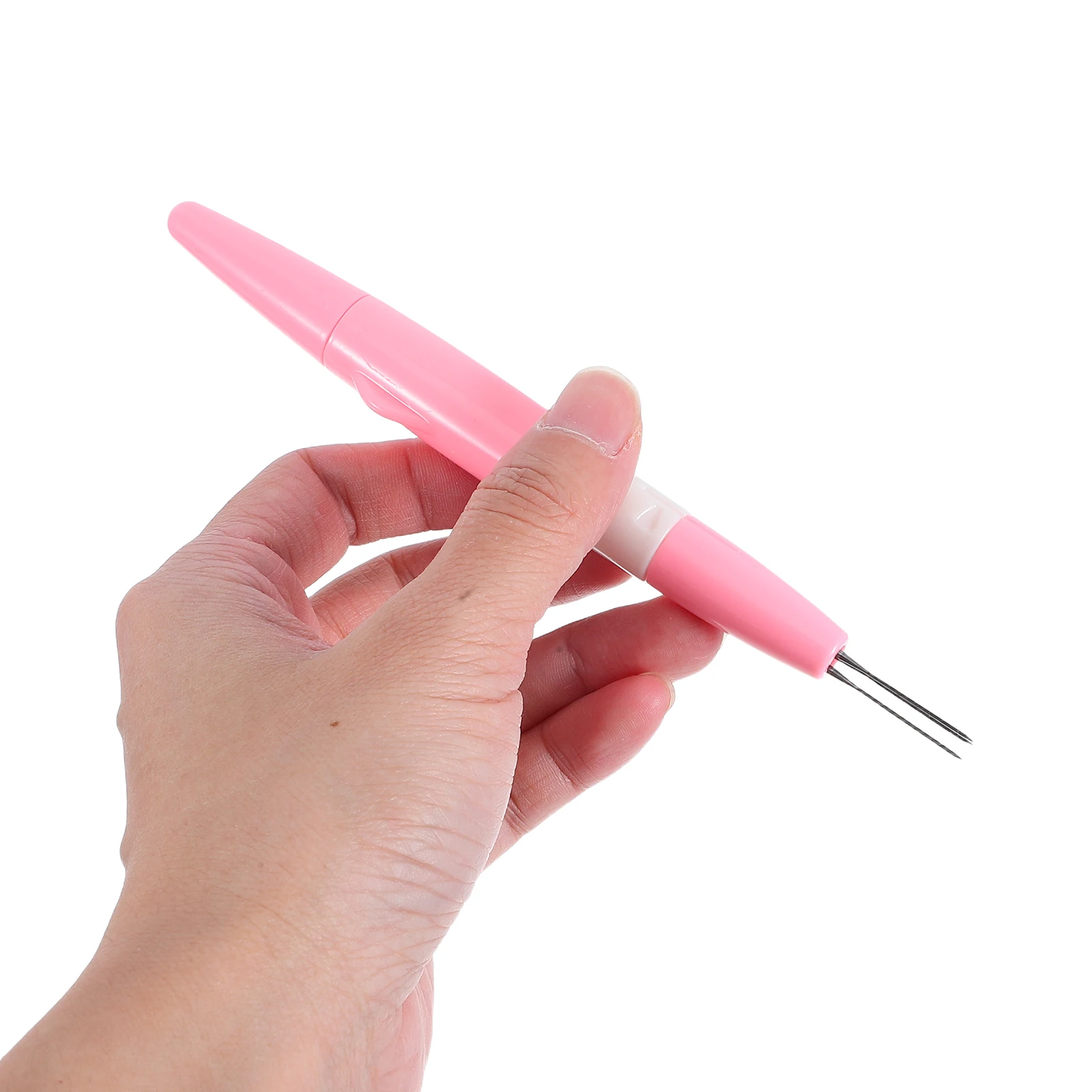 

1 Set Needle Felting Pen With Triangular Needles Durable Plastic Metal Handle For Diy Embroidery Craft Punch Needle Tool Felting