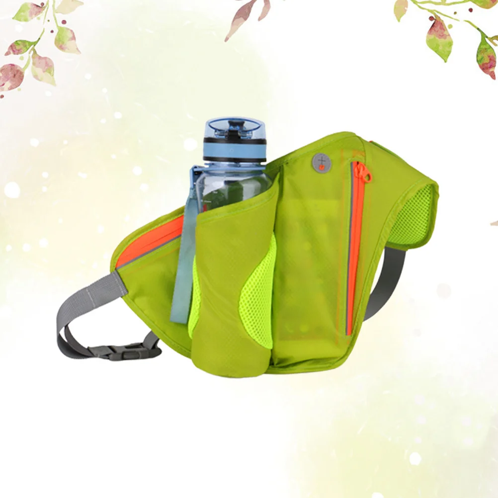 1pc Running Phone Waist Bag Nylon Lightweight Portable For Outdoor Sports Travel Hiking Riding Walking Earphone Hole Zipper