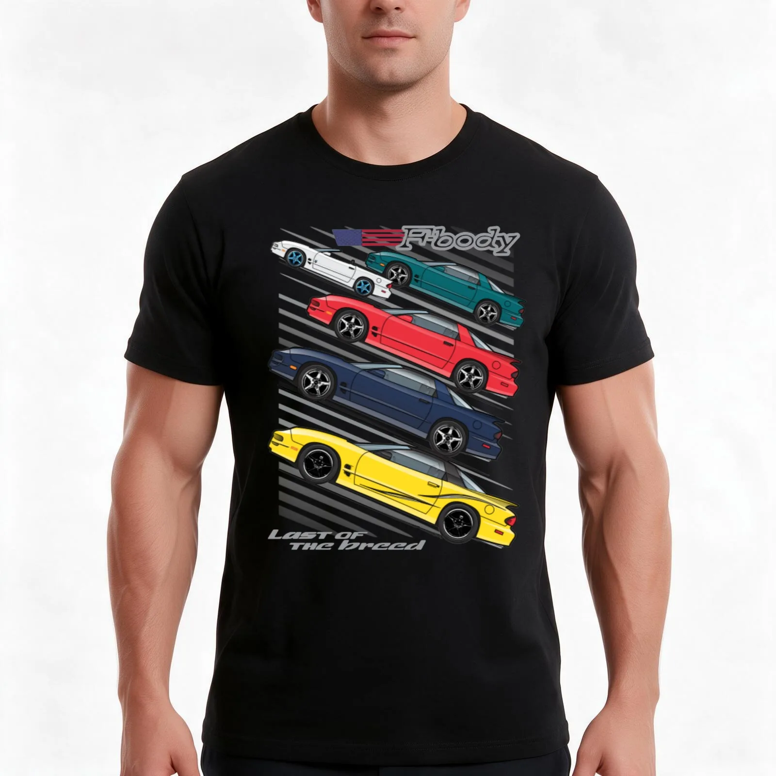 02 Firebird Trans Am T-Shirt Summer Casual Cotton Tee Oversized Streetwear Tops