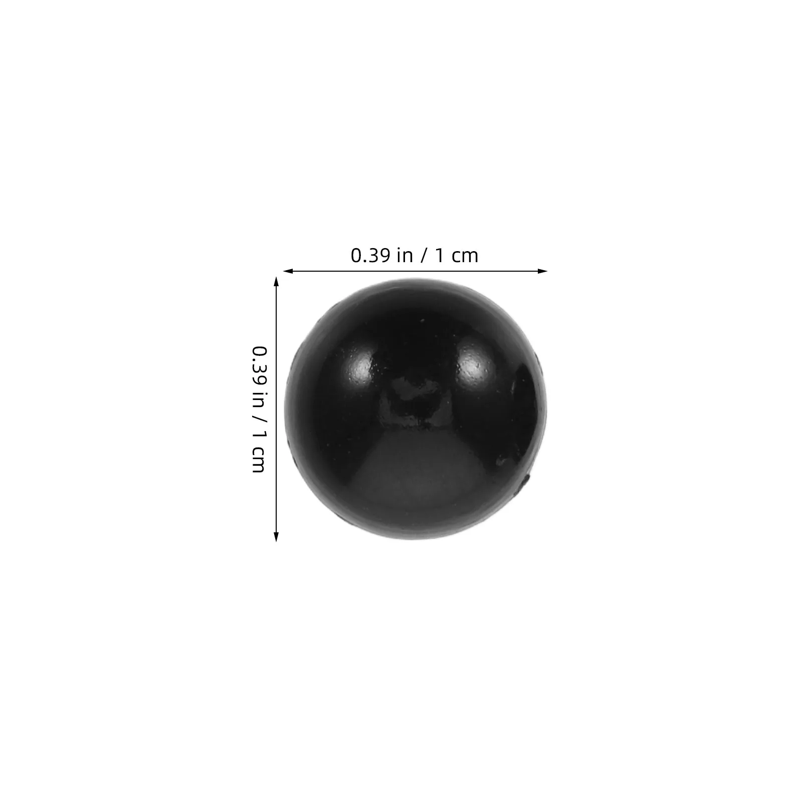 200Pcs Handcraft Eyes Flat Back Half Round Black Plastic for Crochet Amigurumi Stuffed Animal Repair Making Flat Back Eyes