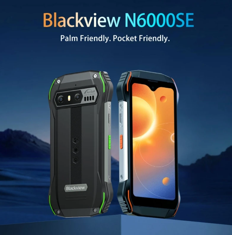 Blackview N6000 SE, CPU MT8788 120Hz 4.3-inch, 4.3-inch Android 13 4G three proof smartphone, 4GB RAM, 128GB ROM