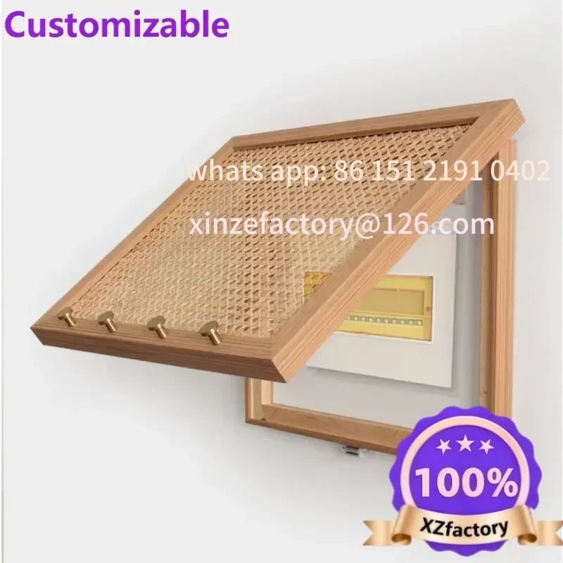 Customizable Switch Occlusi Rattan Weaving Electricity Meter Box Flip Design Wall Stickers Homestay Clothes Hook